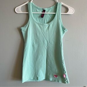 Joshua Perets Teal Tank Top Small